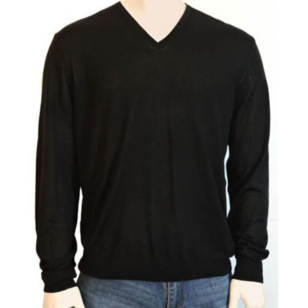 New Bloomingdales Extra Fine Merino V-Neck Sweater